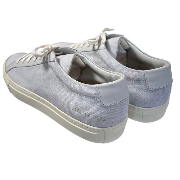 Common Projects Achilles Canvas Sneakers SIZE 42 US 9 Gray 2479 0573 NEW IN BOX main image 11